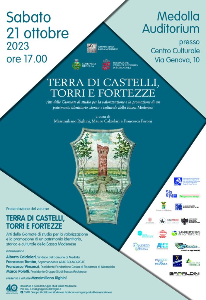 Sabato 21 Ottobre a Medolla - Presentazione del libro "Terra di Castelli, Torri e Fortezze"