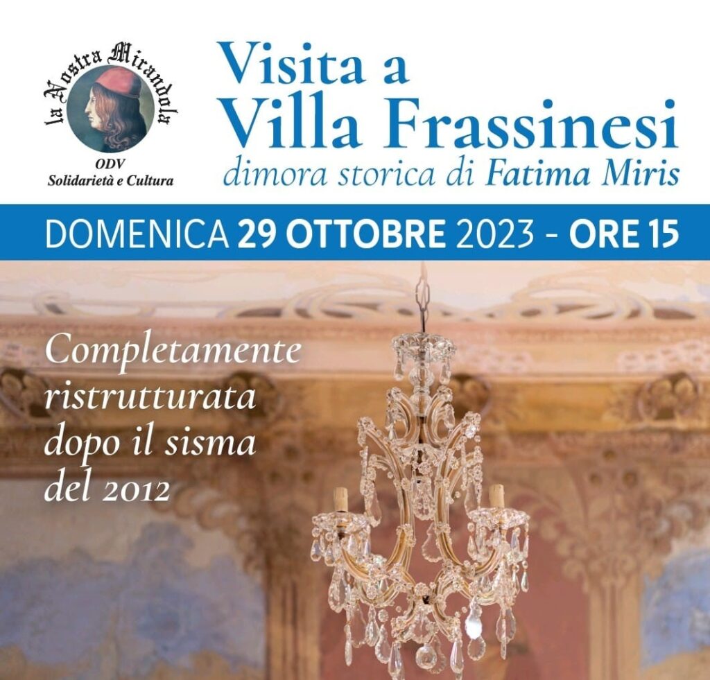 Domenica 29 Ottobre - Visita a Villa Frassinesi, dimora di Fatima Miris