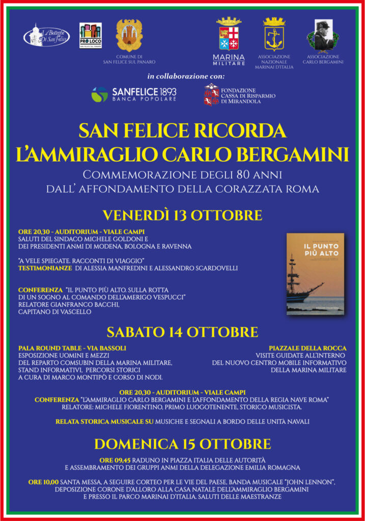 Dal 13 Ottobre - San Felice ricorda il "suo" Ammiraglio Carlo Bergamini