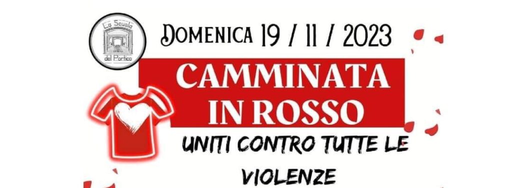 Domenica 19 Novembre a Mirandola - Camminata in Rosso