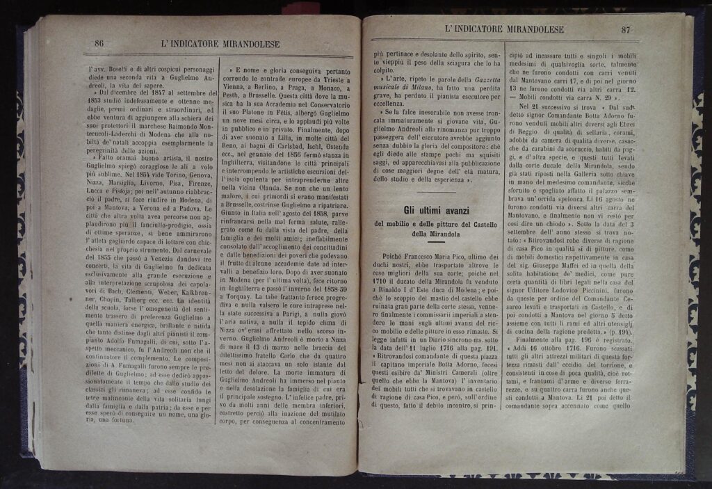 Purtroppo cotali timori ebbero ad av­verarsi, e ciò che non potè essere portato via, venne distrutto o non curato. Nel 1790......