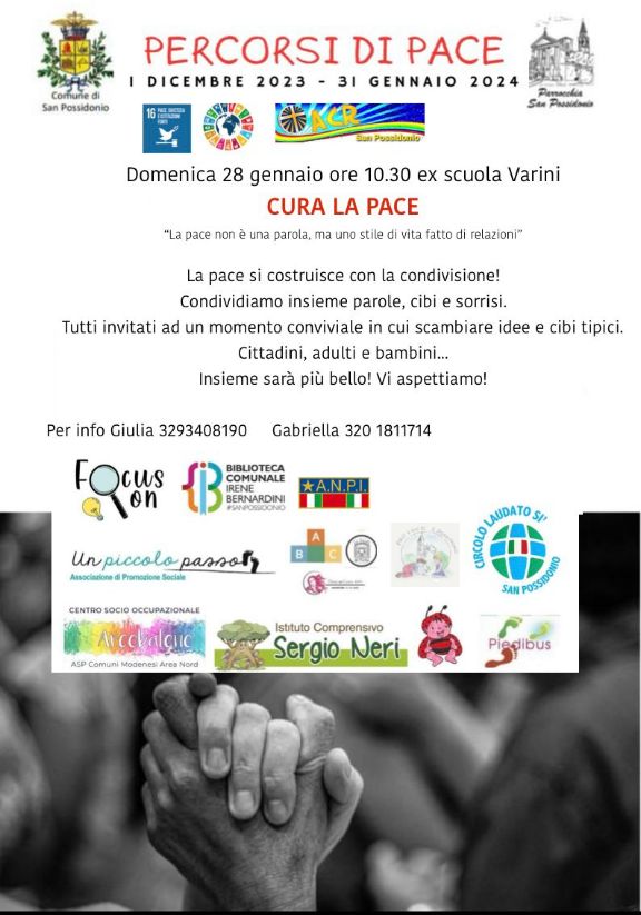 28 gennaio Percorso di Pace 28.01.2024