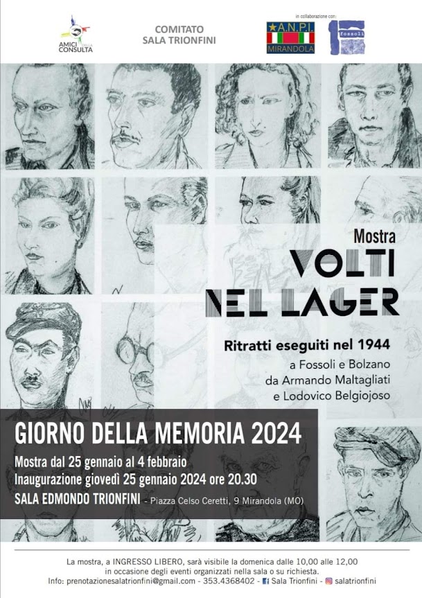 Dal 25 Gennaio a Mirandola – Mostra "Volti nel lager"