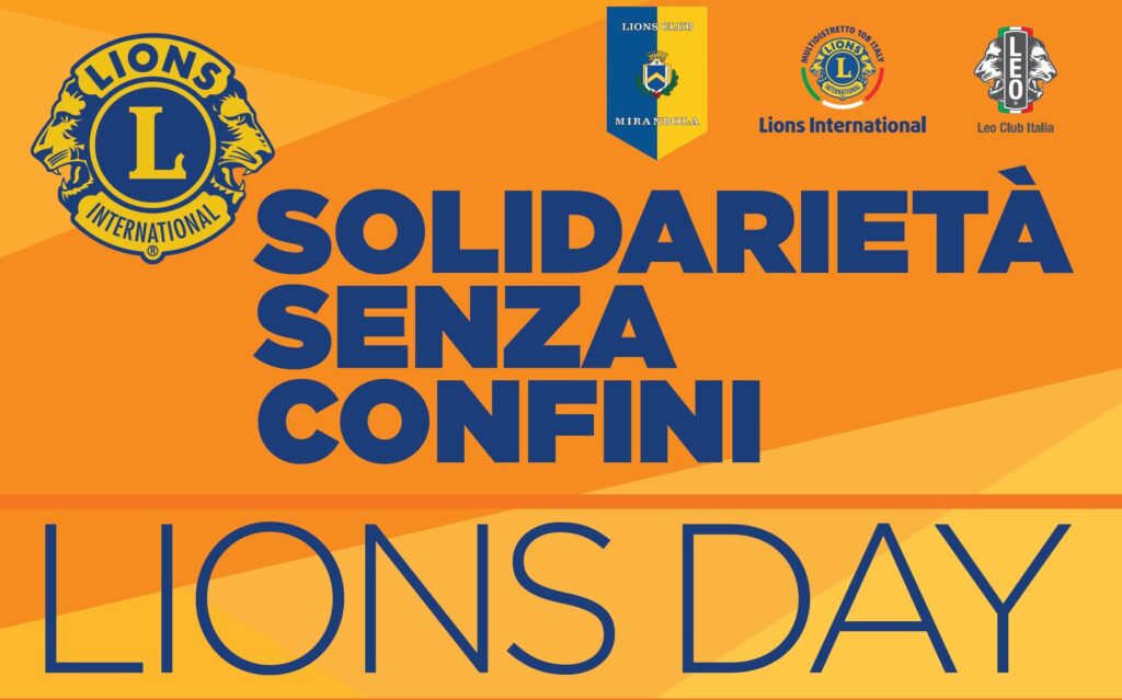 14 Aprile a Cavezzo - Lyons Day -  Solidarietà senza confini