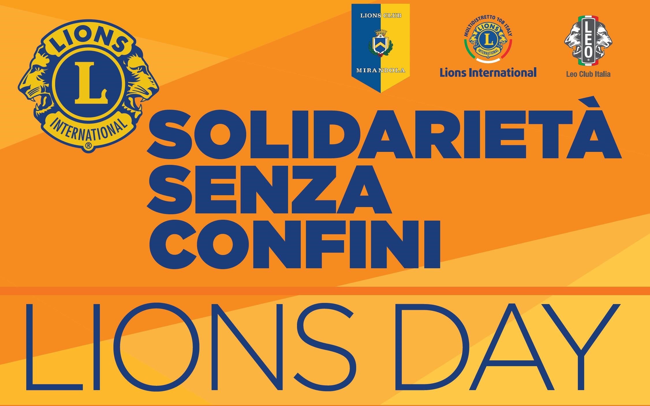 14 Aprile a Cavezzo – Lyons Day –  Solidarietà senza confini