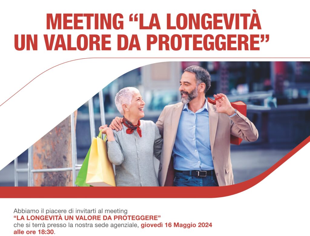 16 Maggio a Mirandola - Meeting "La longevità un valore da proteggere"