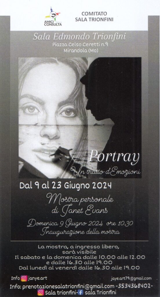 Dal 9 Giugno a Mirandola - Mostra personale di Janet Evans