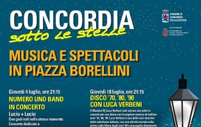 Dal 4 Luglio – Concordia sotto le stelle – Il programma