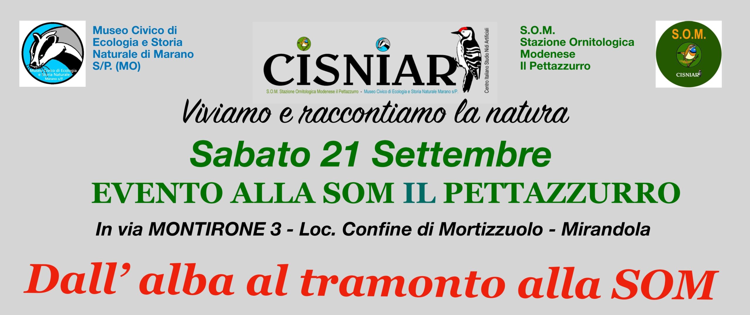 21 Settembre . S.O.M – Dall'alba al tramonto alla SOM.