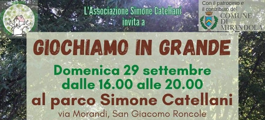 29 Settembre a San Giacomo Roncole – Giochiamo in grande