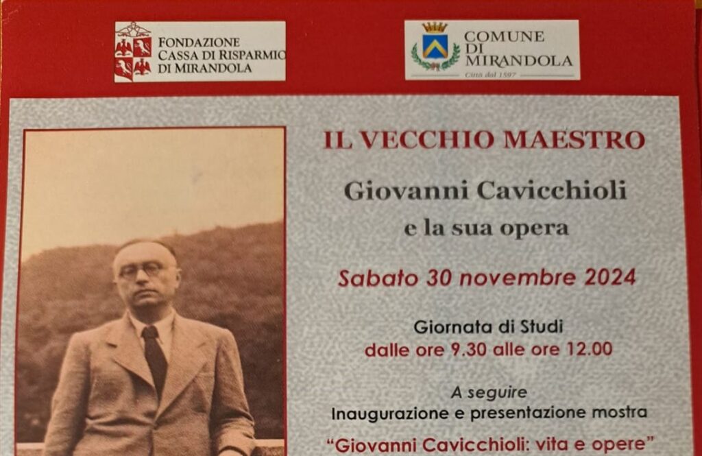 30 Novembre a Mirandola - Giovanni Cavicchioli e la sua opera