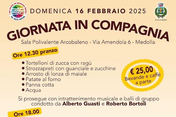 16 Febbraio a Medolla – Giornata in compagnia