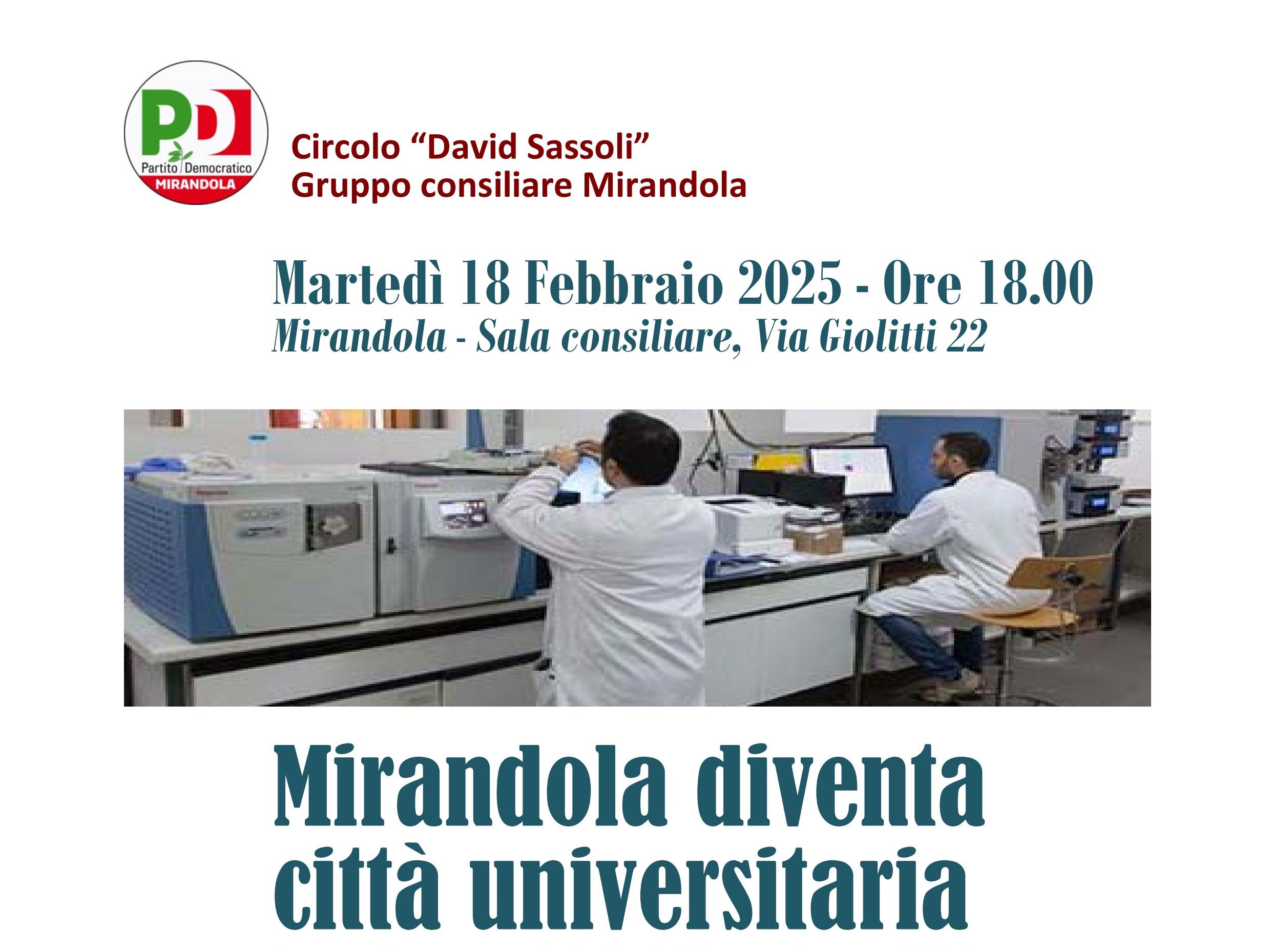 18 Febbraio – Mirandola diventa città universitaria