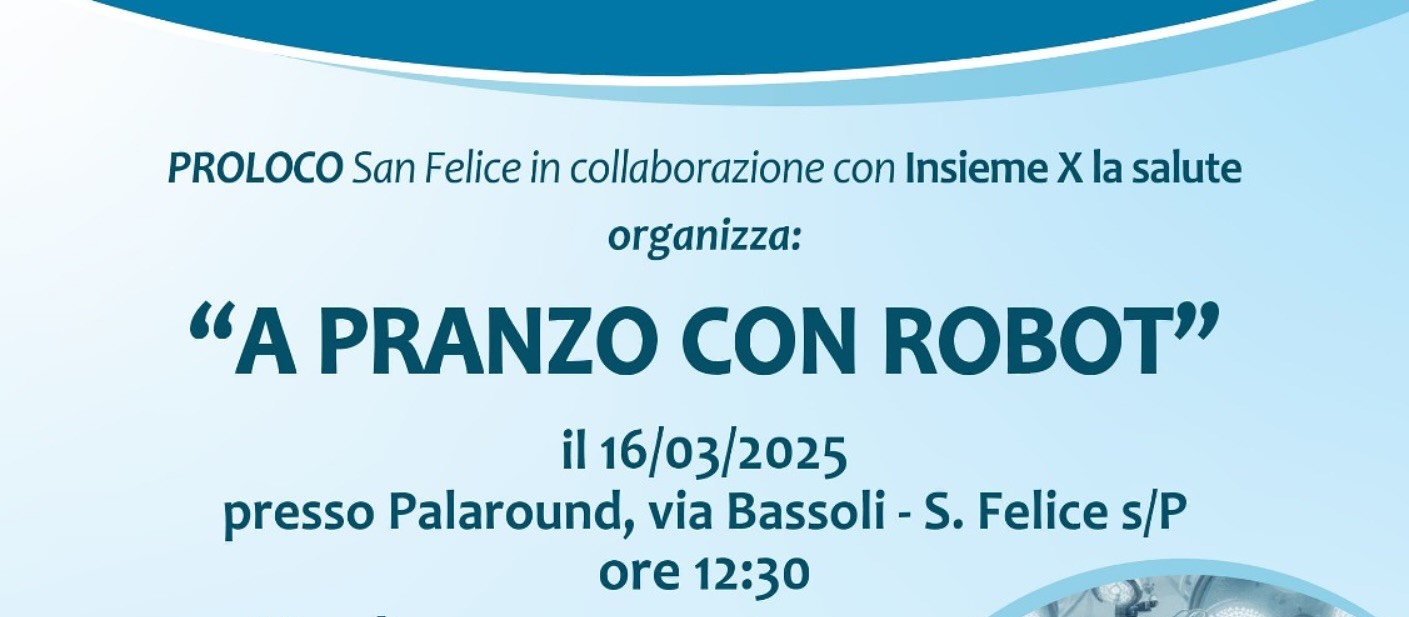 16 Marzo – A pranzo con Robot