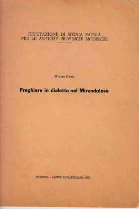 Preghiere in dialetto nel mirandolese