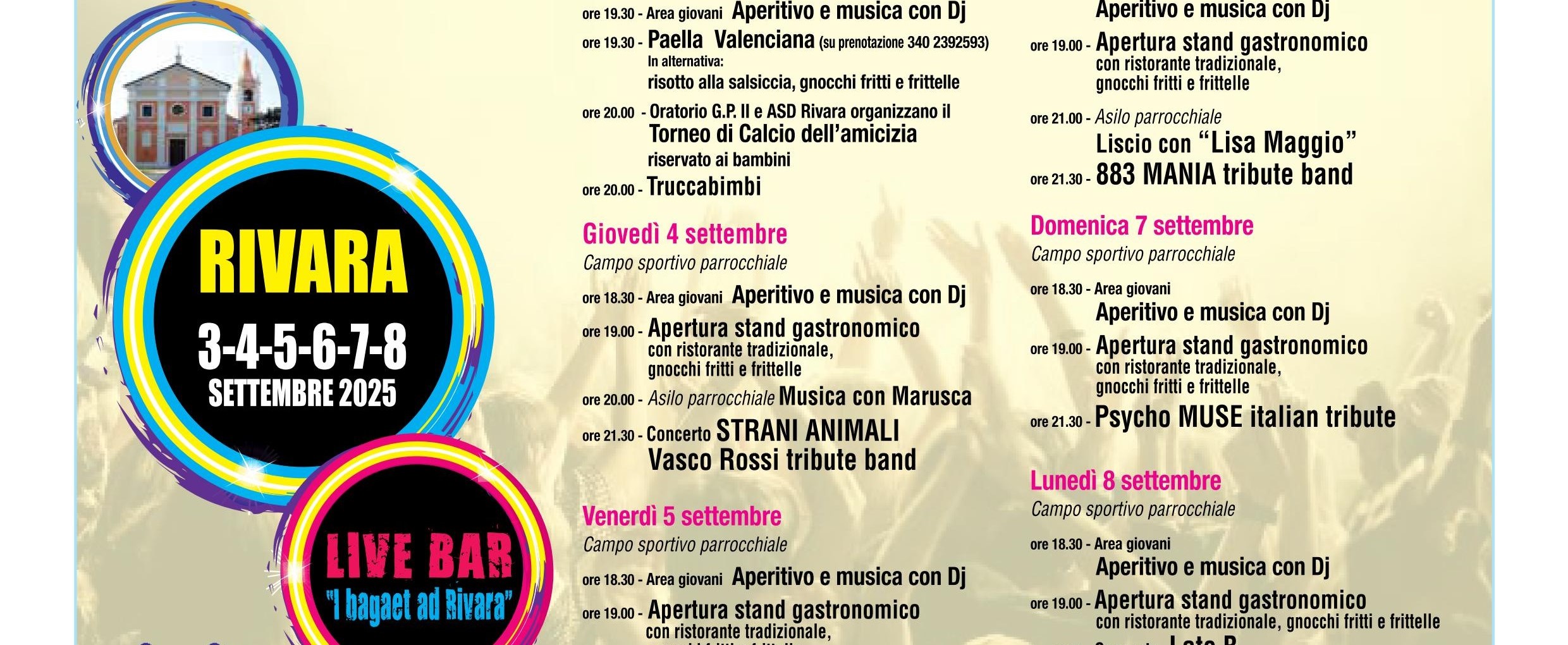 Dal 3 Settembre a Rivara – Sagra della Natività Maria Santissima