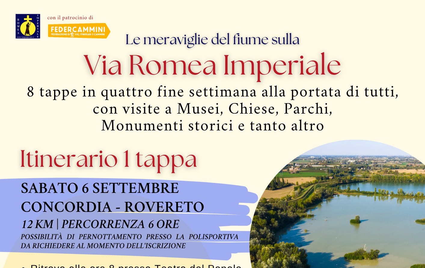 6 Settembre a Concordia – Le meraviglie del fiume sulla Via Romea Imperiale
