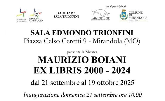 Dal 21 Settembre a Mirandola – Mostra di Maurizio Boiani
