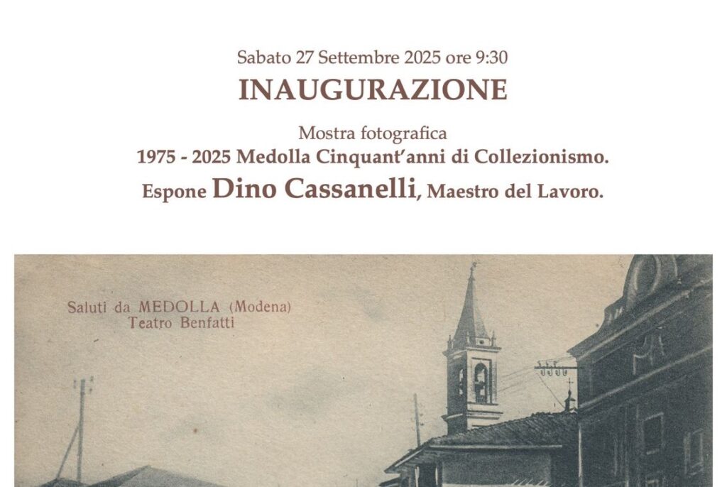 27 Settembre a Medolla - Inaugurazione mostra di Dino Cassanelli