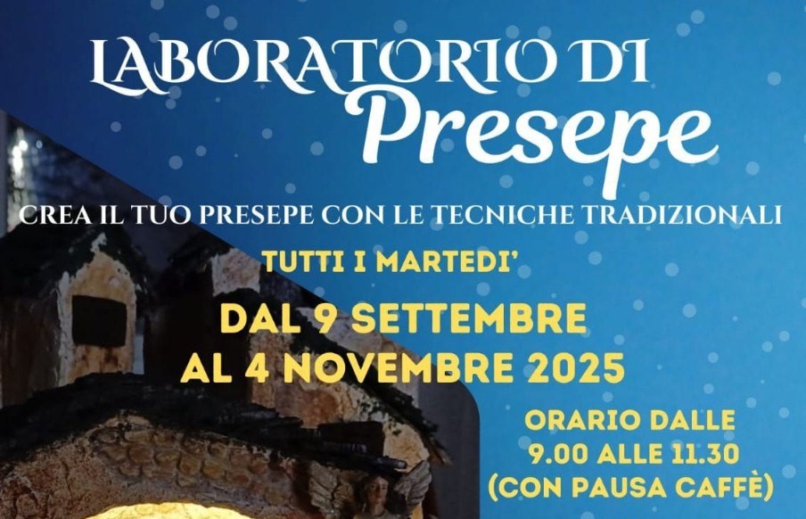 Dal 9 Settembre – Laboratorio di Presepe