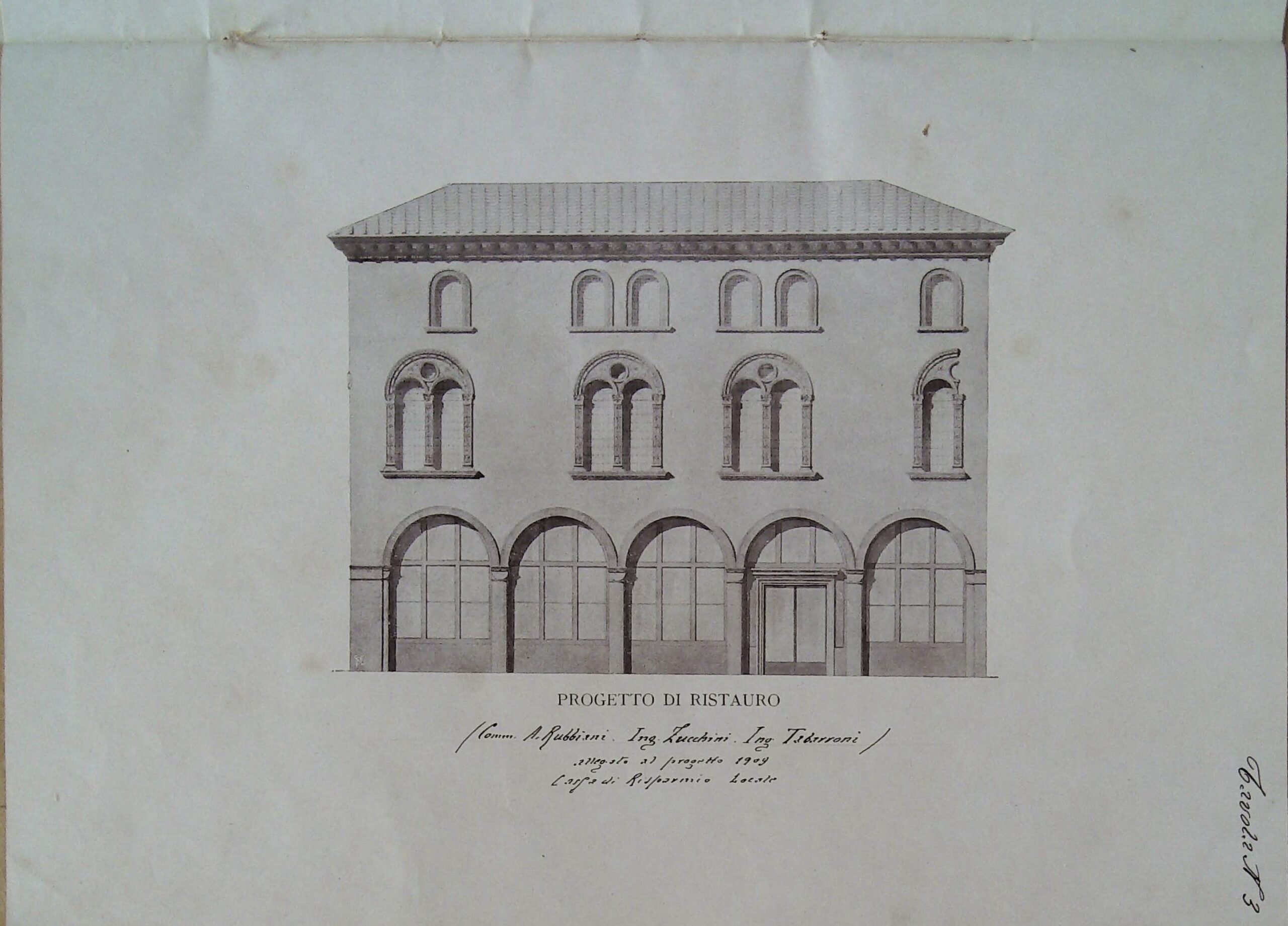1912 – Progetto per lavori Casa Bergomi