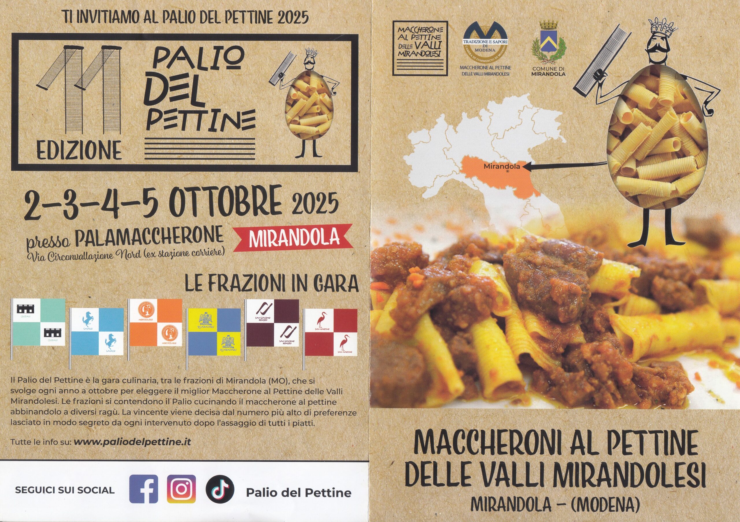 Siamo all’11a edizione deI “Palio del Pettine”di Mirandola!