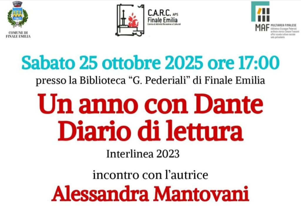 25 Ottobre a Finale Emilia - Un Anno con Dante - Diario di lettura