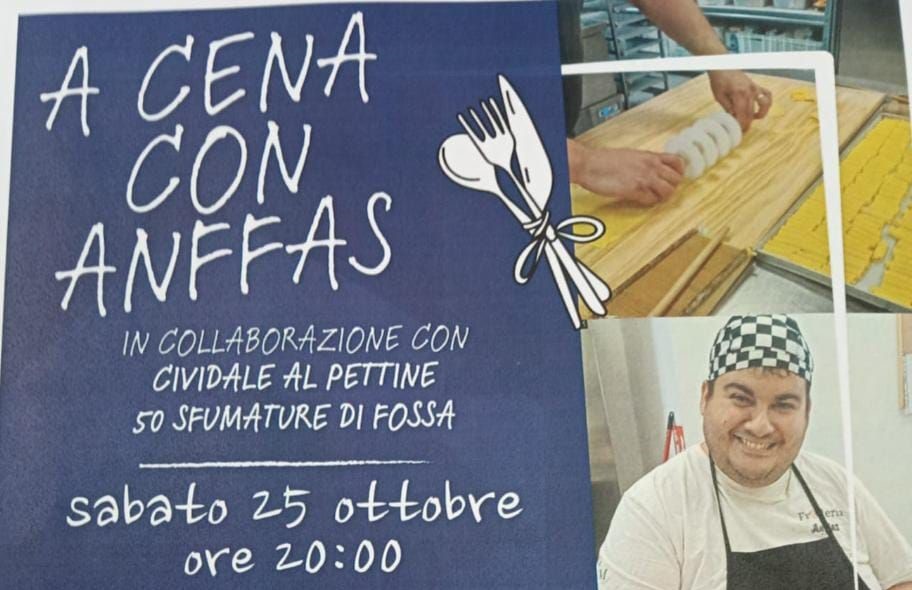 25 Ottobre a Mirandola – A cena con ANFFAS