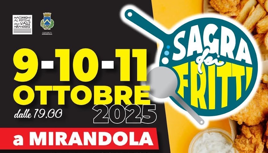 Dal 9 Ottobre a Mirandola – Sagra dei Fritti – Il menù