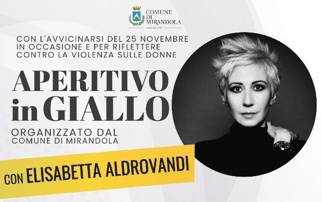 23 Ottobre a Mirandola – Aperitivo in Giallo con Elisabetta Aldrovandi