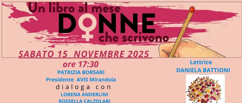 15 Novembre a Mirandola - Presentazione del libro