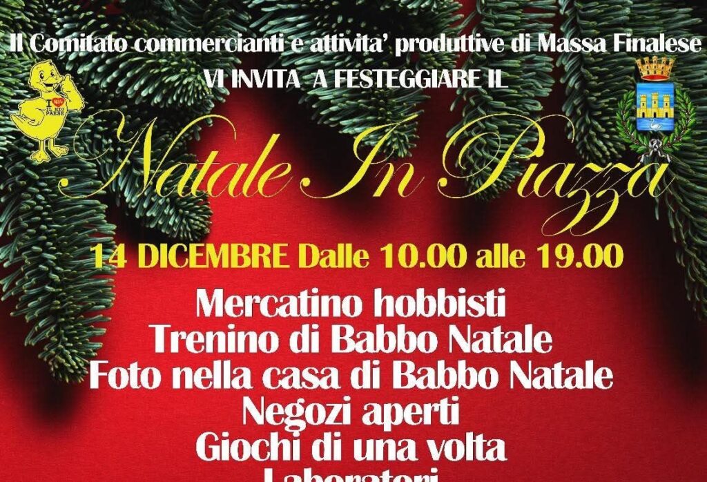 14 Dicembre a Massa Finalese - Natale in Piazza