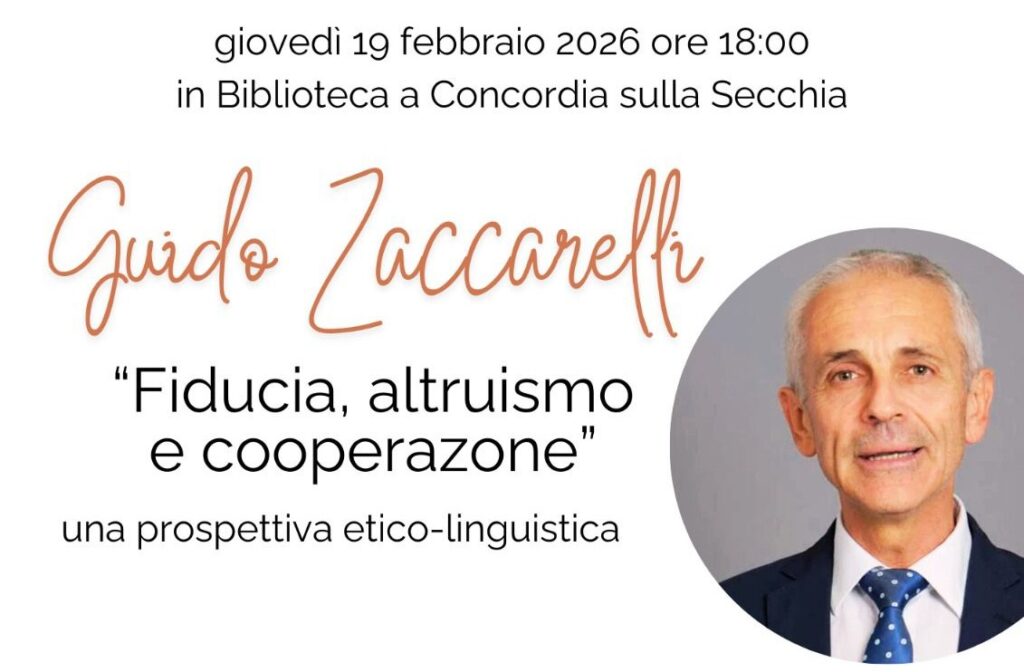 19 Febbraio a Concordia - Presentazione del libro di Guido Zaccarelli...