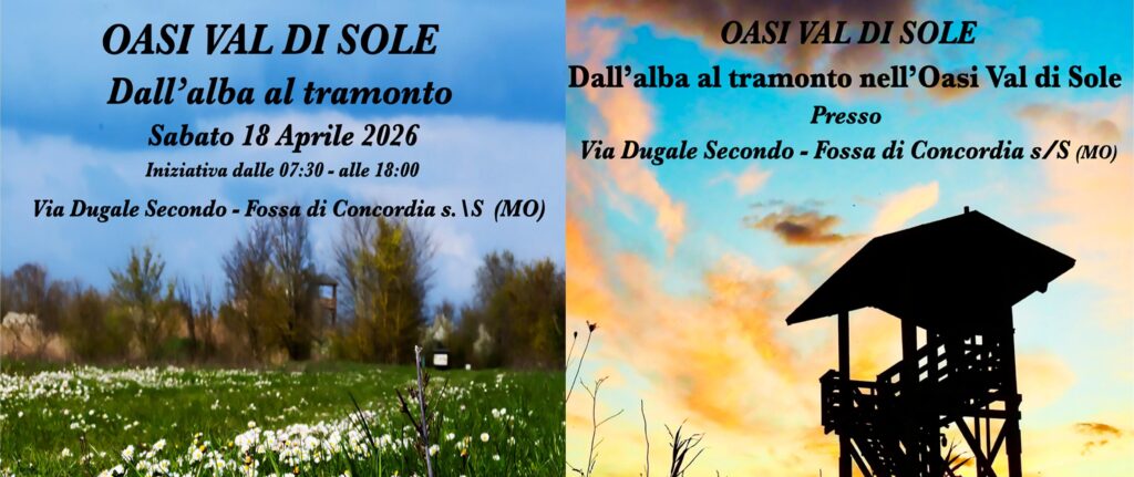 18 Aprile a Fossa di Concordia - Nell'Oasi Val di Sole 