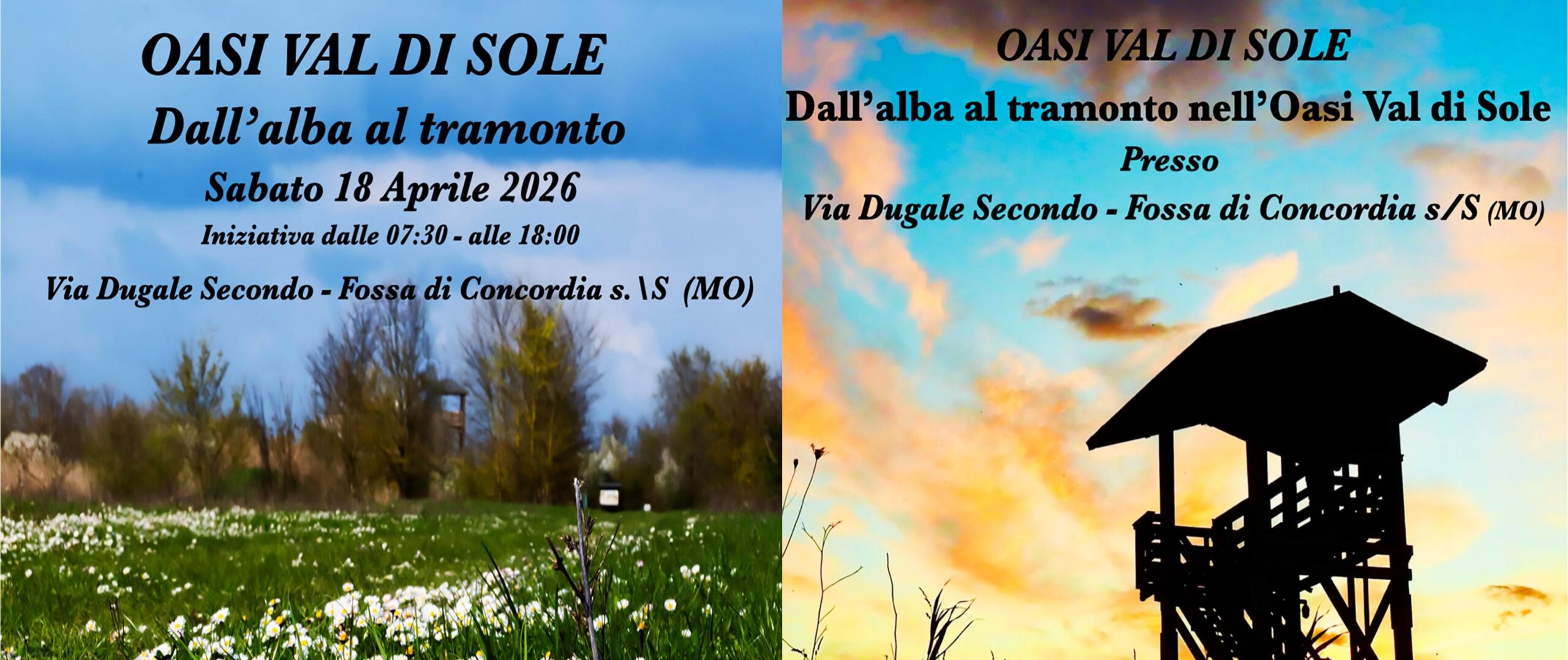 18 Aprile a Fossa di Concordia - Nell'Oasi Val di Sole 