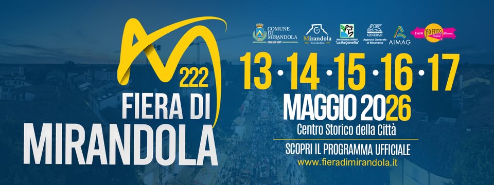 Fiera di Maggio 2026 a Mirandola - Il programma