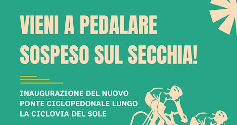 23 Maggio a Concordia - Vieni a pedalare sospeso sul Secchia