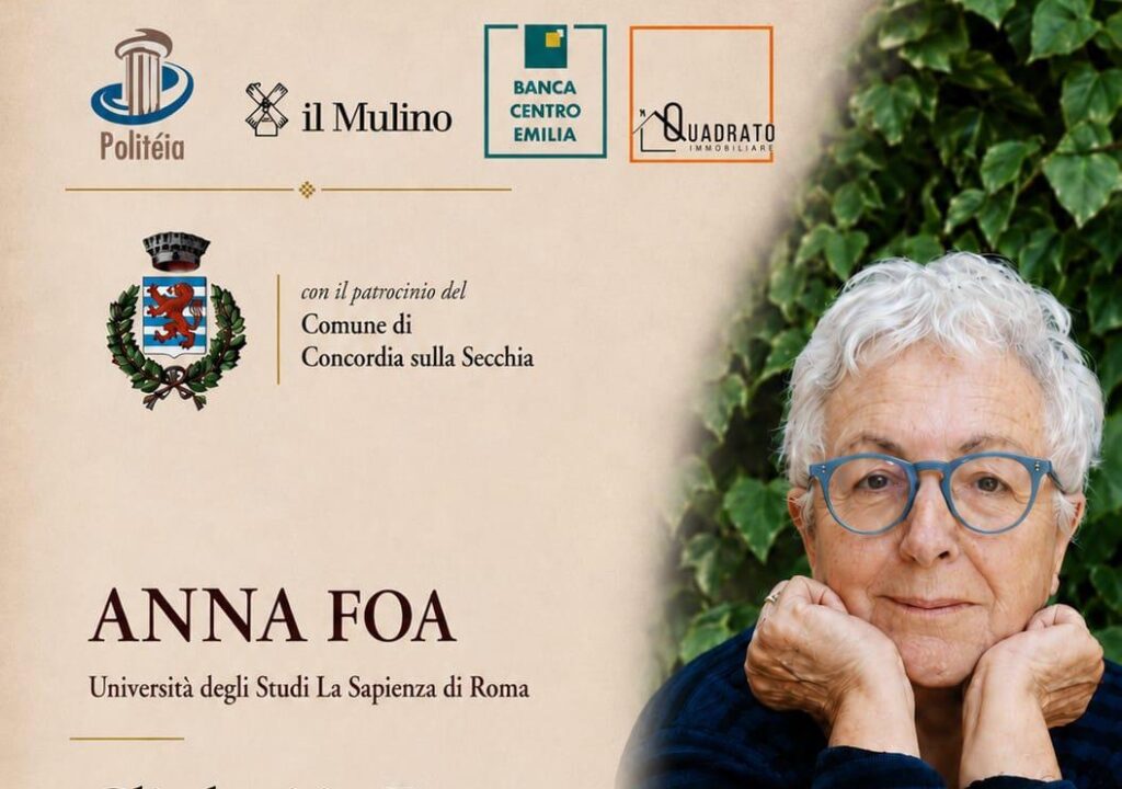 25 Maggio a Concordia - Presentazione del libro di Anna Foa 