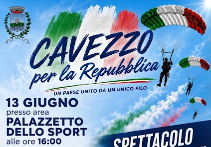 13 Giugno a Cavezzo - Gran festa con lo spettacolo dei paracadutisti!
