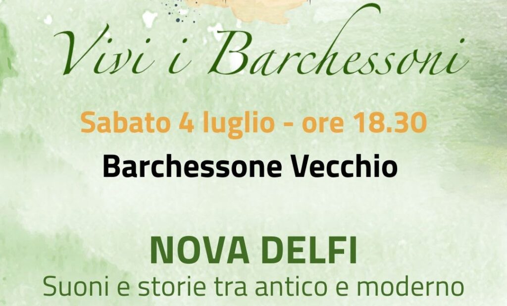 Il 4 Luglio al Barchessone Vecchio - Nova Delfi un viaggio sonoro sospeso nel tempo