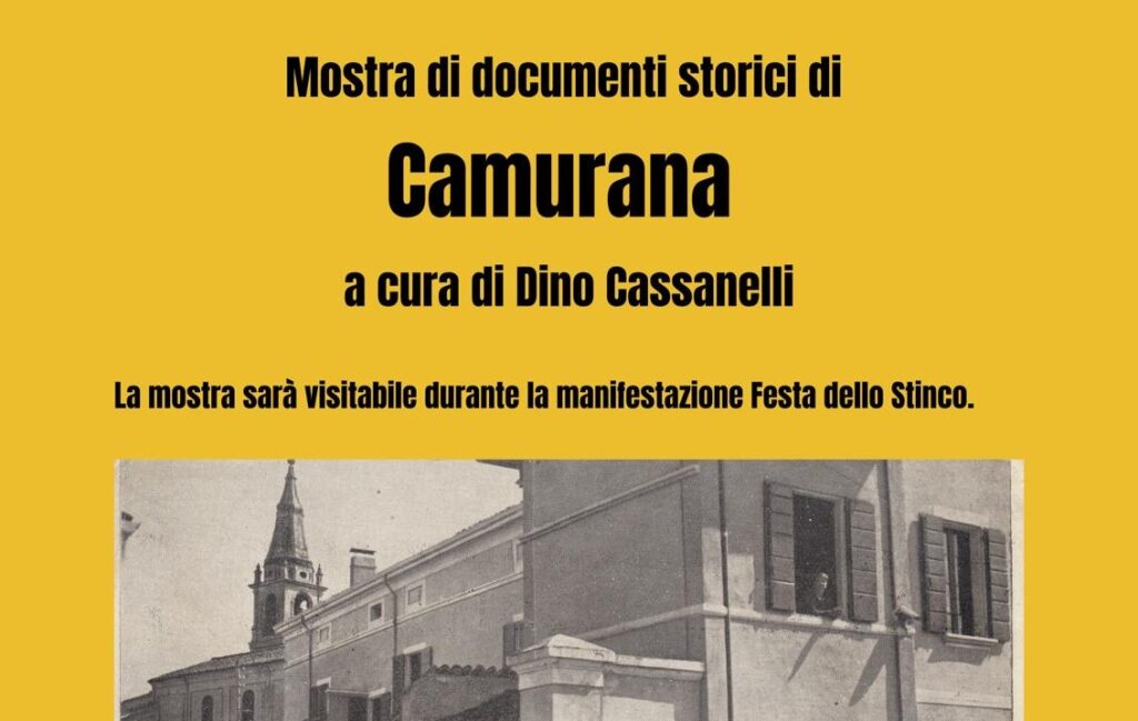 Dal 24 Luglio a Camurana - Mostra di documenti storici a cura di Dino Cassanelli