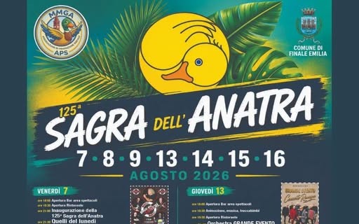 La Sagra dell'Anatra a Massa Finalese - Dal 7 Agosto 2026 - Tutto il programma