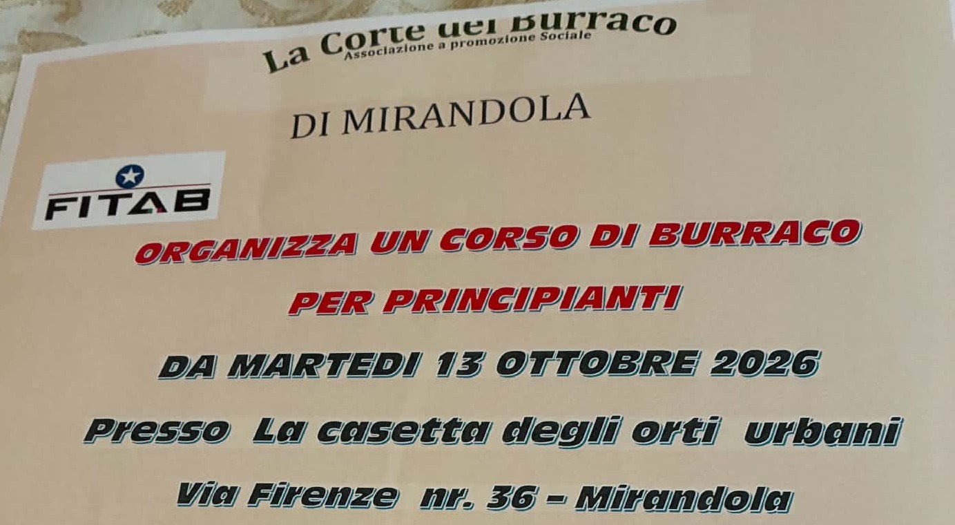 Corso di Burraco per principianti a Mirandola
