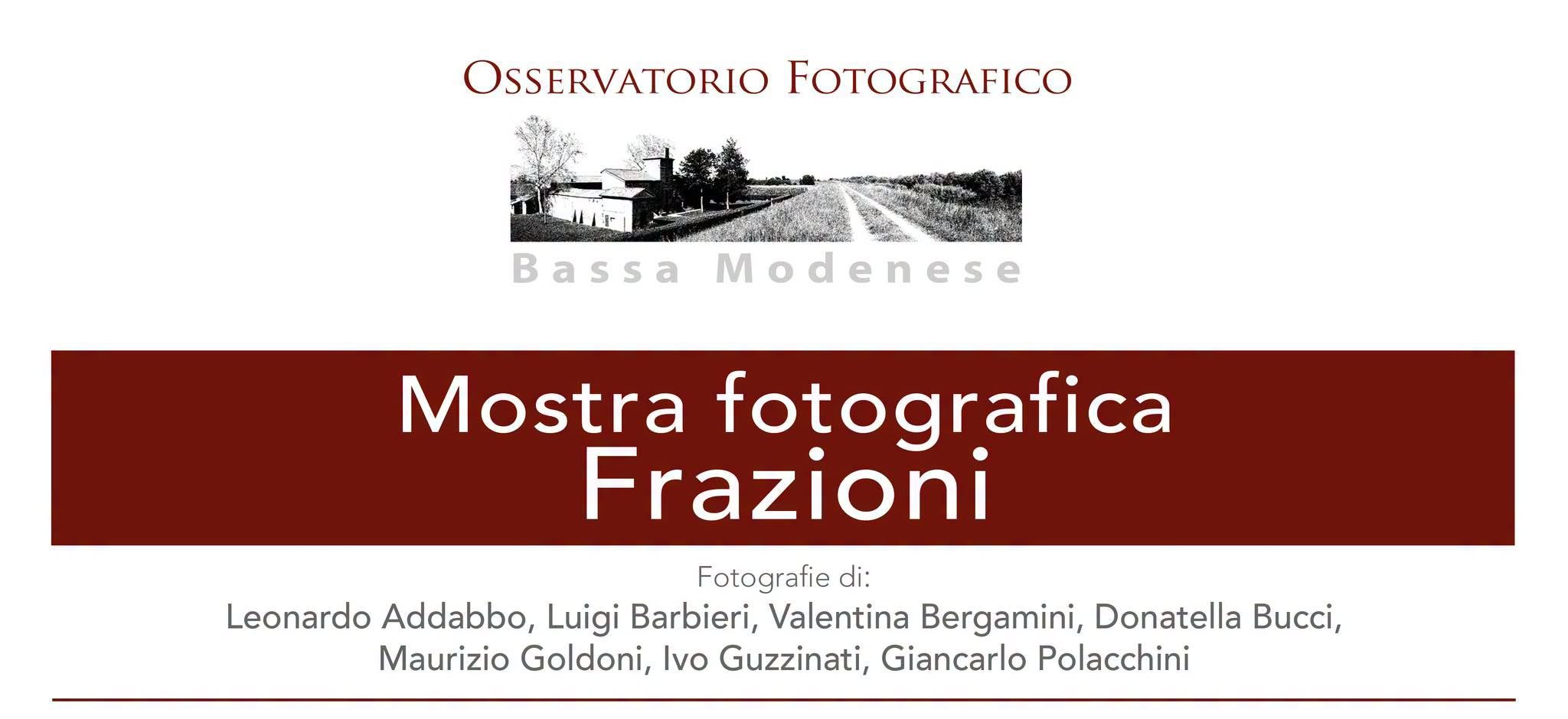 Mirandola – Dall’Osservatorio Fotografico Bassa Modenese una mostra dedicata alle Frazioni