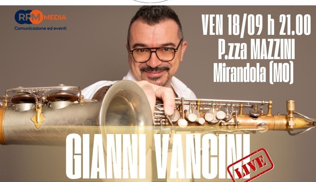 Gianni Vancini in concerto a Mirandola