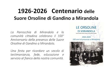 Dal 1926 le Suore Orsoline di Gandino a Mirandola – Presentazione del libro